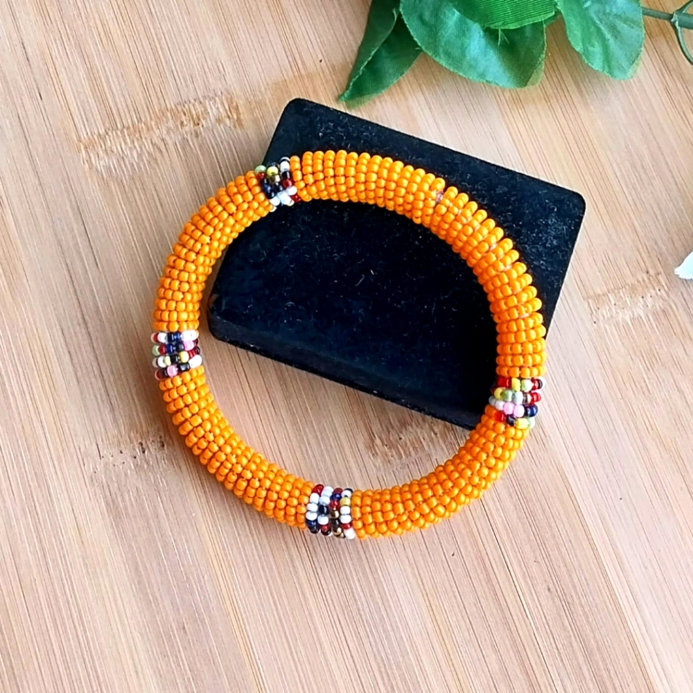 1PC Beautiful African Round Maasai Beaded Bracelet